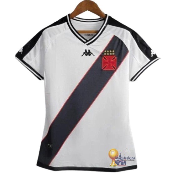 Away Donna Maglia Vasco da Gama 2024 2025 Bianco Maglie Di Calcio Per Bambini