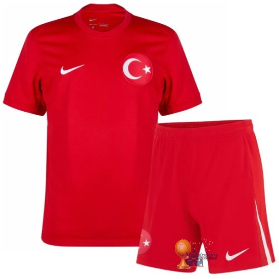 Home Conjunto De Bambino Turchia 2024 Rosso Maglie Di Calcio Originali