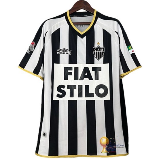 Home Maglia Atlético Mineiro Retro 2003 Bianco Nero Maglie Di Calcio Originali