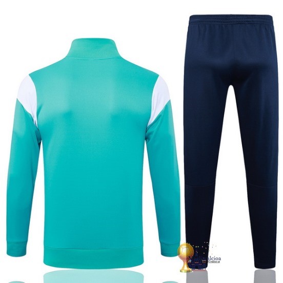 Set Completo Set Completo Lunga Zip Giacca Marsella 2023 2024 Verde Bianco Blu