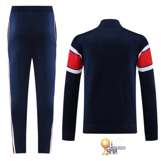 Set Completo Set Completo Lunga Zip Giacca Paris Saint Germain 2023 2024 Blu Rosso Bianco