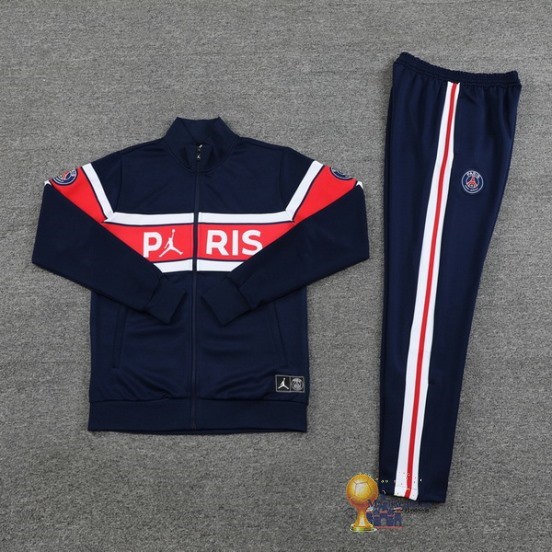 Set Completo Set Completo Lunga Zip Giacca Paris Saint Germain 2023 2024 Blu Rosso Bianco