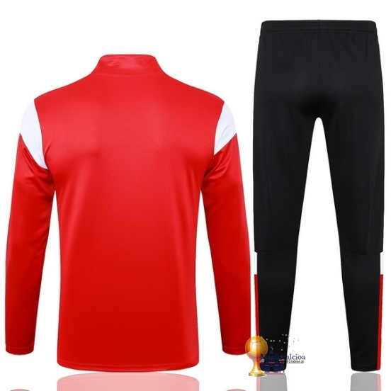 Set Completo Sudadera Formazione AC Milan 2023 2024 Rosso I Nero Bianco