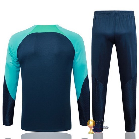 Set Completo Sudadera Formazione Barcelona 2023 2024 Blu Navy
