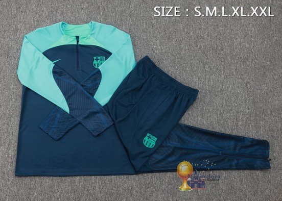 Set Completo Sudadera Formazione Barcelona 2023 2024 Blu Navy