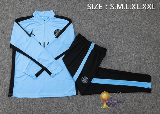 Set Completo Sudadera Formazione Paris Saint Germain 2023 2024 Blu II Nero