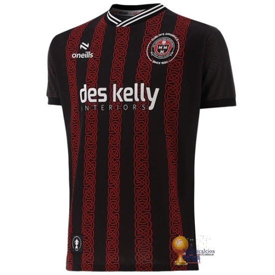 Thailandia Home Maglia Bohemian 2024 2025 Rojo Divise Calcio Bambini