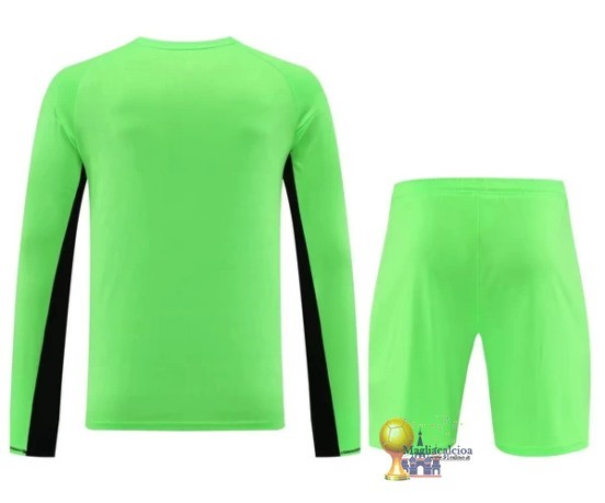 Thailandia Manica lunga Portiere Conjunto De Uomo Bayern München 2023 2024 Verde