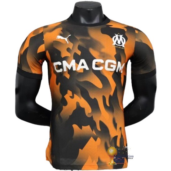 Thailandia Terza Jugadores Maglia Marsella 2023 2024 Arancione Personalizza Maglia Calcio