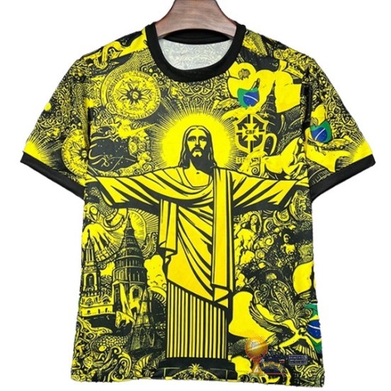 Thailandia speciale Maglia Brasile 2024 Giallo