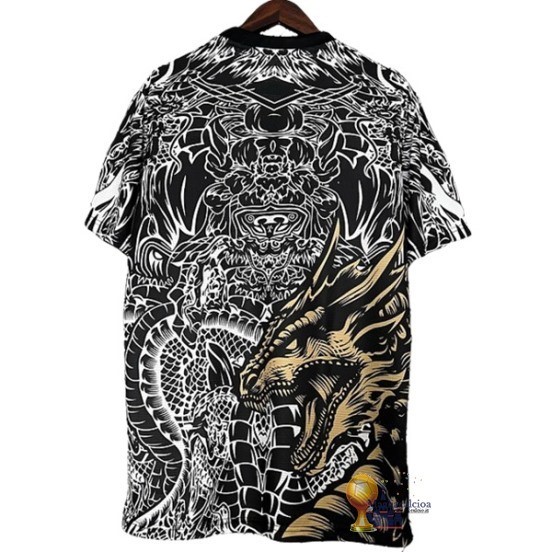 Thailandia speciale Maglia Real Madrid 2023 2024 Nero Bianco Giallo 3