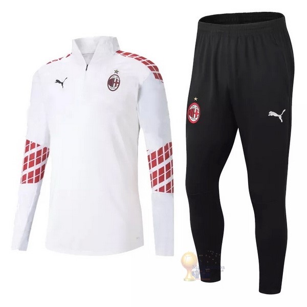 Calcio Maglie Giacca AC Milan 2020 2021 Bianco Rosso Blu