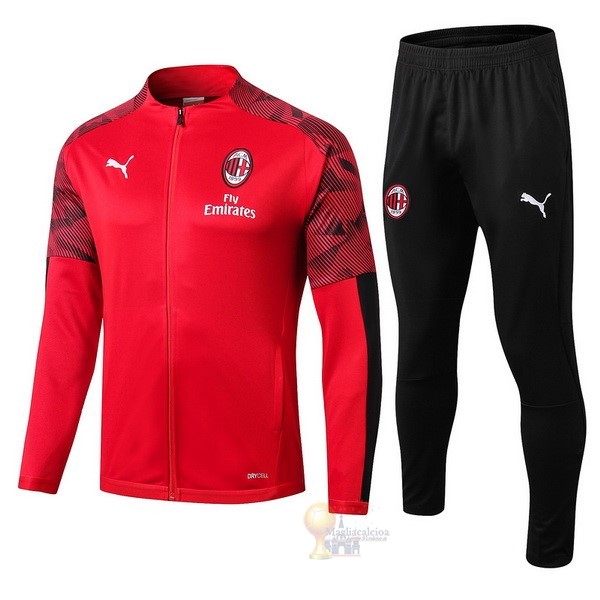 Calcio Maglie Tuta Presentazione AC Milan 2019 2020 Rosso Nero