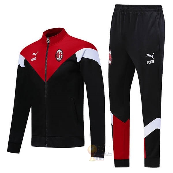 Calcio Maglie Tuta Presentazione AC Milan 2019 2020 Rosso Nero Bianco