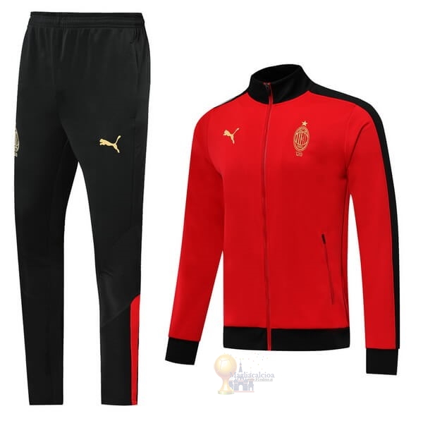 Calcio Maglie Tuta Presentazione AC Milan Rosso Nero 2019 2020