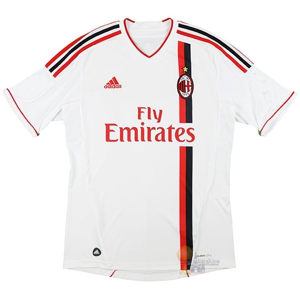 Calcio Maglie Away Maglia AC Milan Stile rétro 2011 2012 Bianco