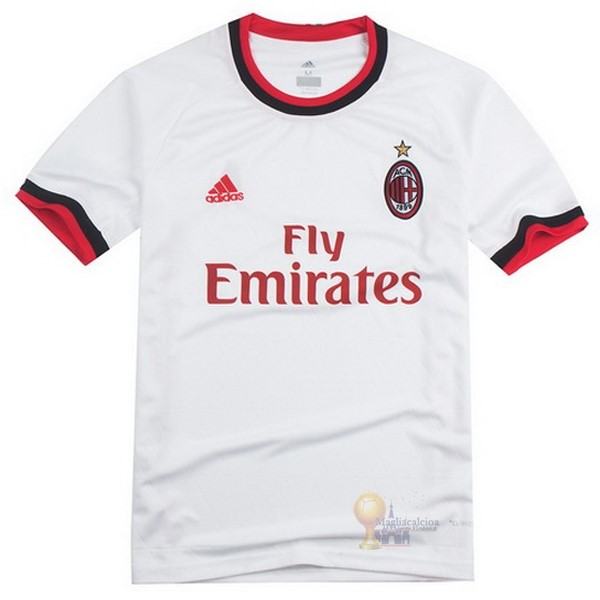 Calcio Maglie Away Maglia AC Milan Stile rétro 2017 2018 Bianco