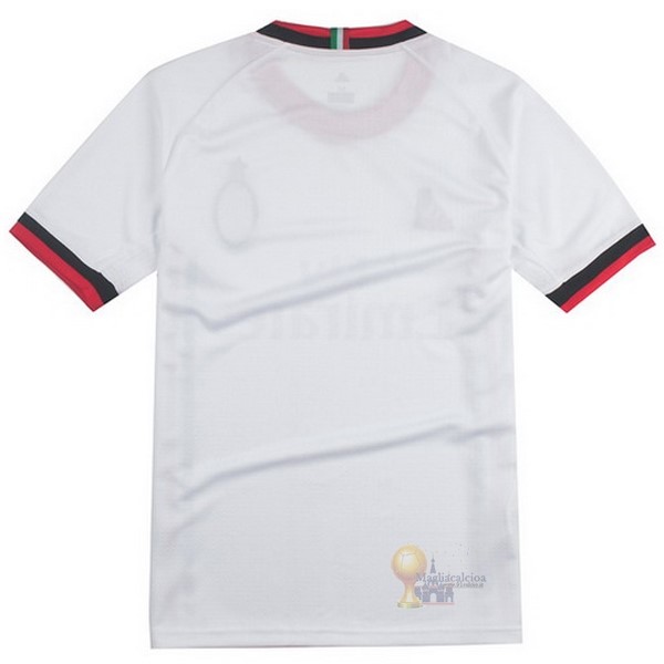 Calcio Maglie Away Maglia AC Milan Stile rétro 2017 2018 Bianco