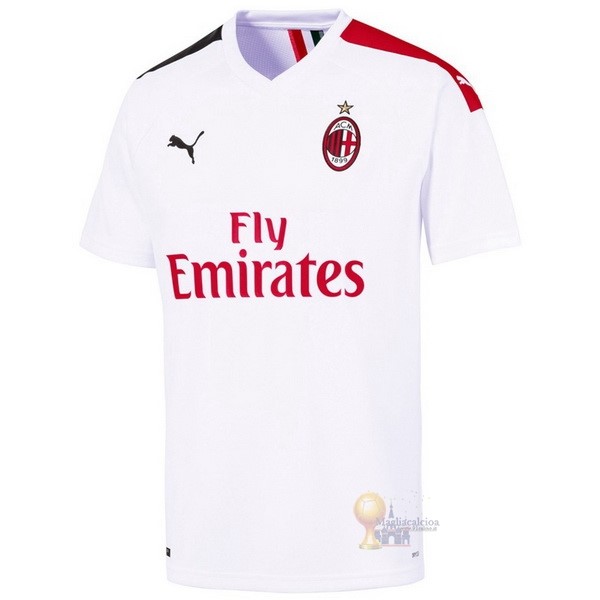 Calcio Maglie Away Maglia AC Milan Stile rétro 2019 2020 Bianco