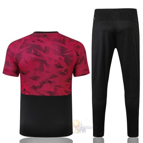 Calcio Maglie Formazione Set Completo AC Milan 2019 2020 Nero Bianco Rosso