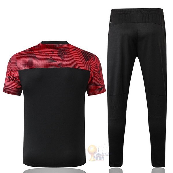 Calcio Maglie Formazione Set Completo AC Milan 2019 2020 Nero Rosso