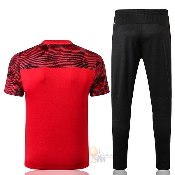Calcio Maglie Formazione Set Completo AC Milan 2019 2020 Rosso Nero