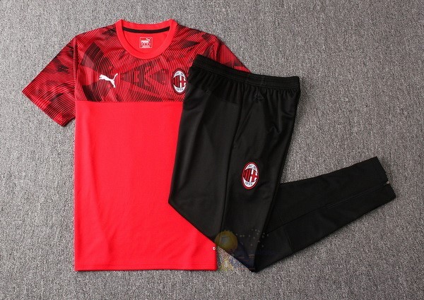 Calcio Maglie Formazione Set Completo AC Milan 2019 2020 Rosso Nero