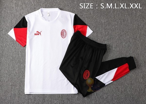 Calcio Maglie Formazione Set Completo AC Milan 2021 2022 Bianco Nero