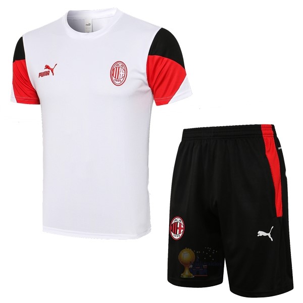 Calcio Maglie Formazione Set Completo AC Milan 2021 2022 I Bianco Nero