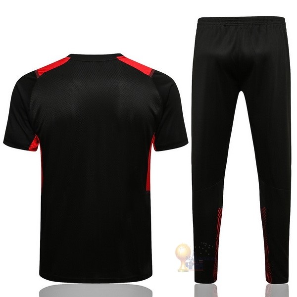 Calcio Maglie Formazione Set Completo AC Milan 2021 2022 Nero Rosso