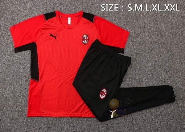 Calcio Maglie Formazione Set Completo AC Milan 2021 2022 Rosso Nero