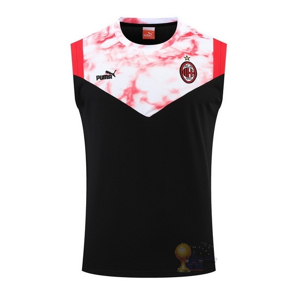 Calcio Maglie Formazione Sin Mangas AC Milan 2022 2023 Nero Rosso