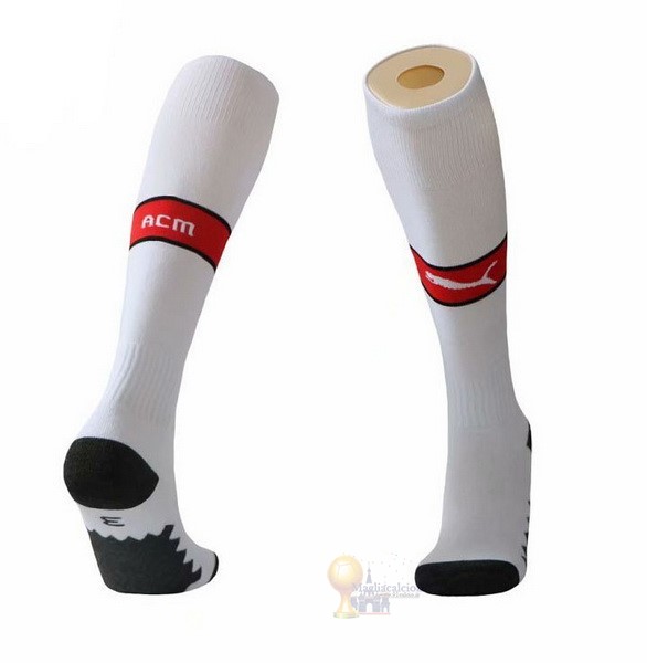 Calcio Maglie Home Calzettoni AC Milan 2019 2020 Bianco