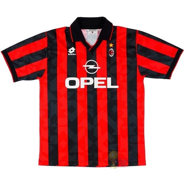Calcio Maglie Home Maglia AC Milan Stile rétro 1995 1996 Rosso