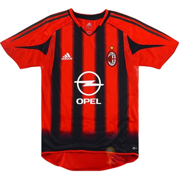 Calcio Maglie Home Maglia AC Milan Stile rétro 2004 2005 Rosso