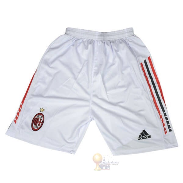 Calcio Maglie Home Pantaloni AC Milan Retro 2005 2006 Bianco