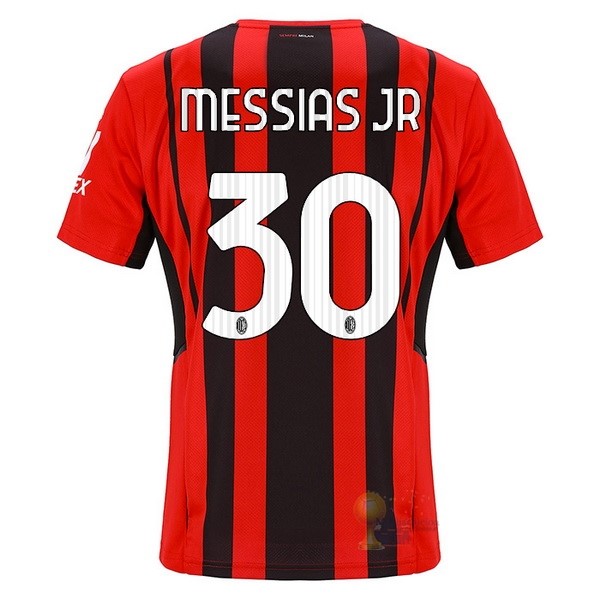 Calcio Maglie NO.30 Messias Home Maglia AC Milan 2021 2022 Rosso