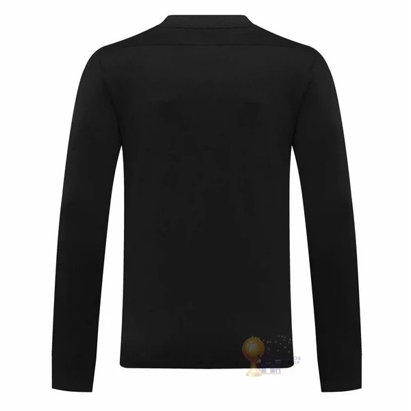 Calcio Maglie Segunda Manga Larga Portero AC Milan 2020 2021 Nero