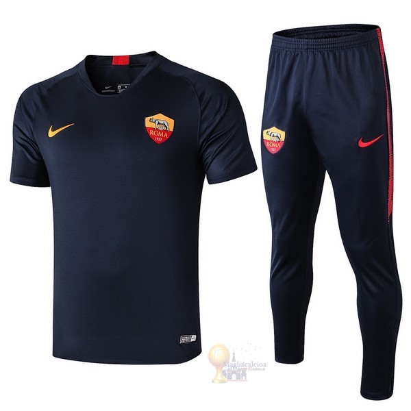 Calcio Maglie Formazione Set Completo AS Roma 2019 2020 Blu