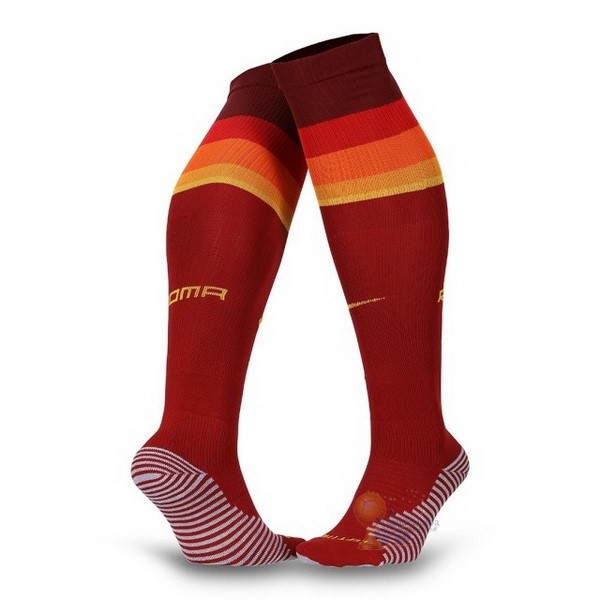 Calcio Maglie Home Calzettoni As Roma 2020 2021 Rosso