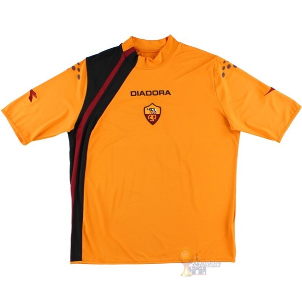 Calcio Maglie Terza Maglia As Roma Stile rétro 2005 2006 Giallo