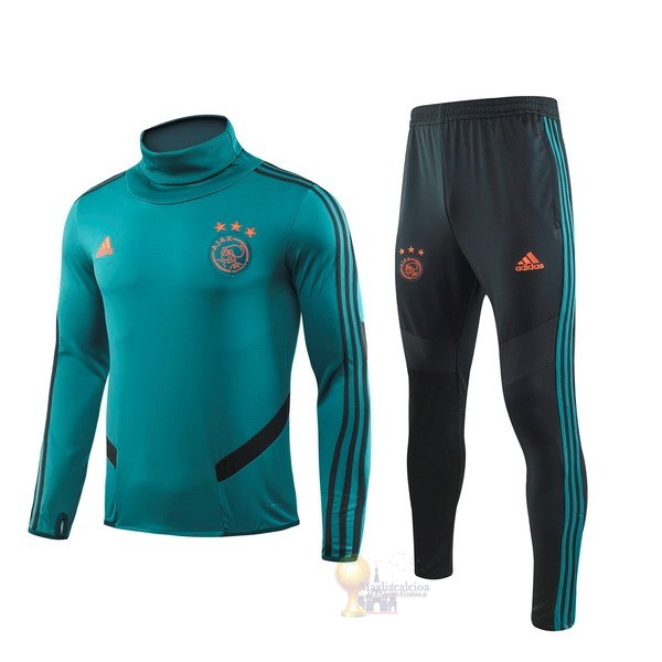 Calcio Maglie Tuta Presentazione Ajax 2019 2020 Verde Nero Oroange