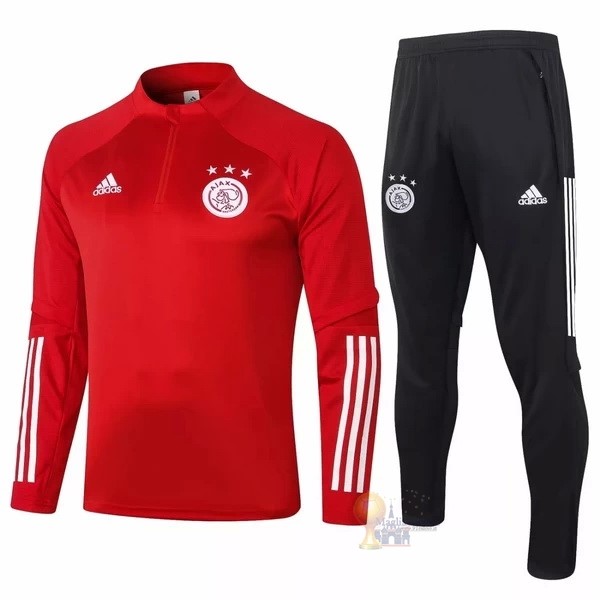 Calcio Maglie Giacca Bambino Ajax 2020 2021 Rosso Nero