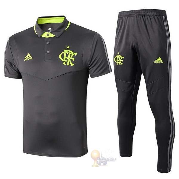 Calcio Maglie Set Completo Polo Ajax 2019 2020 Grigio Navy