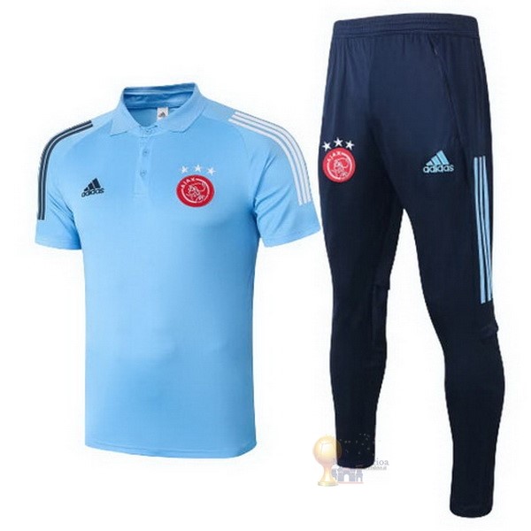 Calcio Maglie Set Completo Polo Ajax 2020 2021 Blu