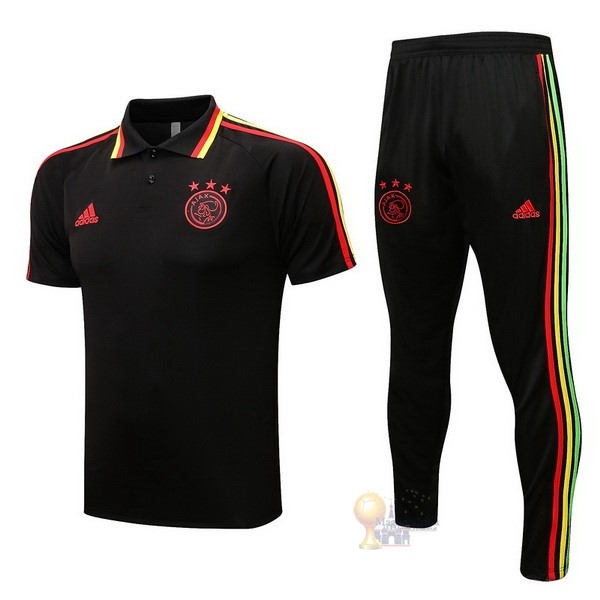 Calcio Maglie Set Completo Polo Ajax 2021 2022 Nero