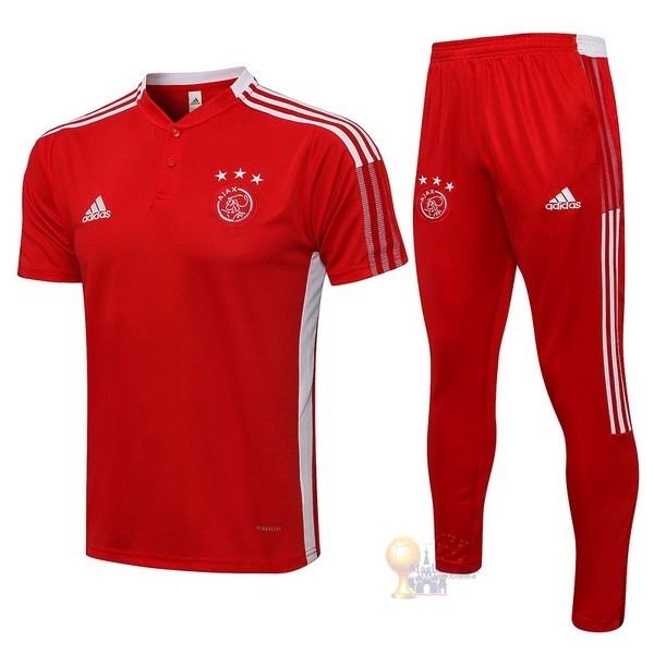 Calcio Maglie Set Completo Polo Ajax 2021 2022 Rosso