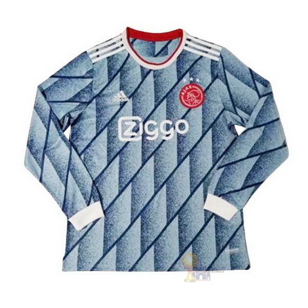 Calcio Maglie Away Manica lunga Ajax 2020 2021 Blu