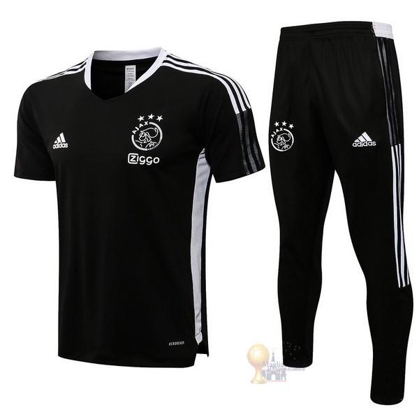Calcio Maglie Formazione Set Completo Ajax 2021 2022 Nero Bianco