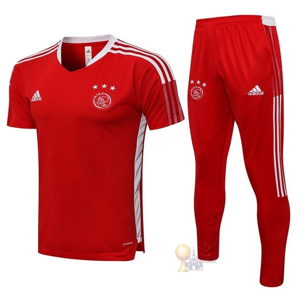 Calcio Maglie Formazione Set Completo Ajax 2021 2022 Rosso Bianco